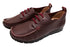【arui_toe 3955BL ブルーレッド】本革コンフォートモカシンデッキシューズ
